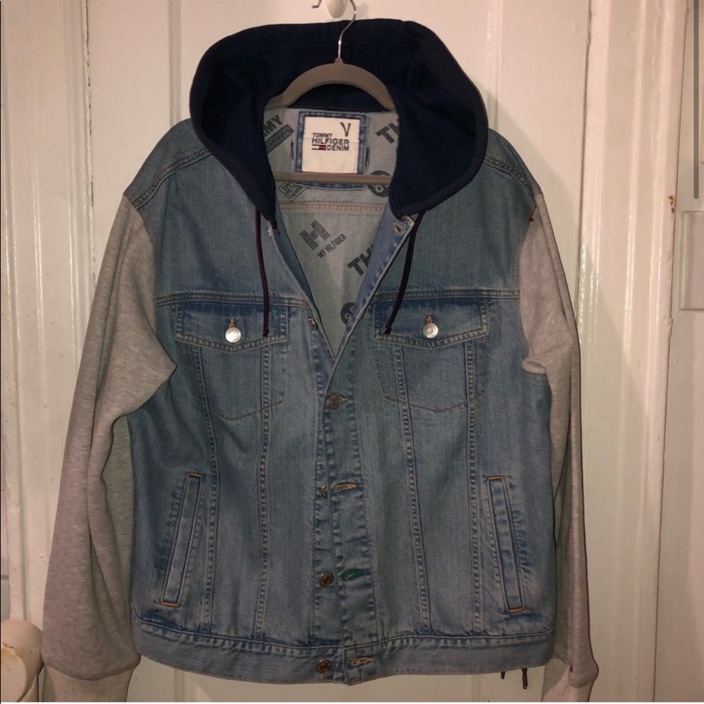 ISO Tommy Hilfiger jean jacket w/ hoodie